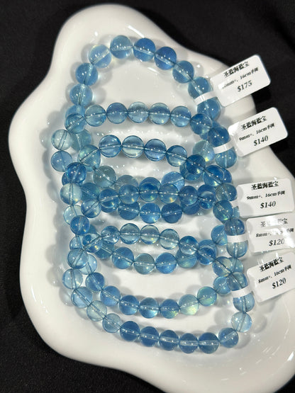 Ice-clear holy blue aquamarine