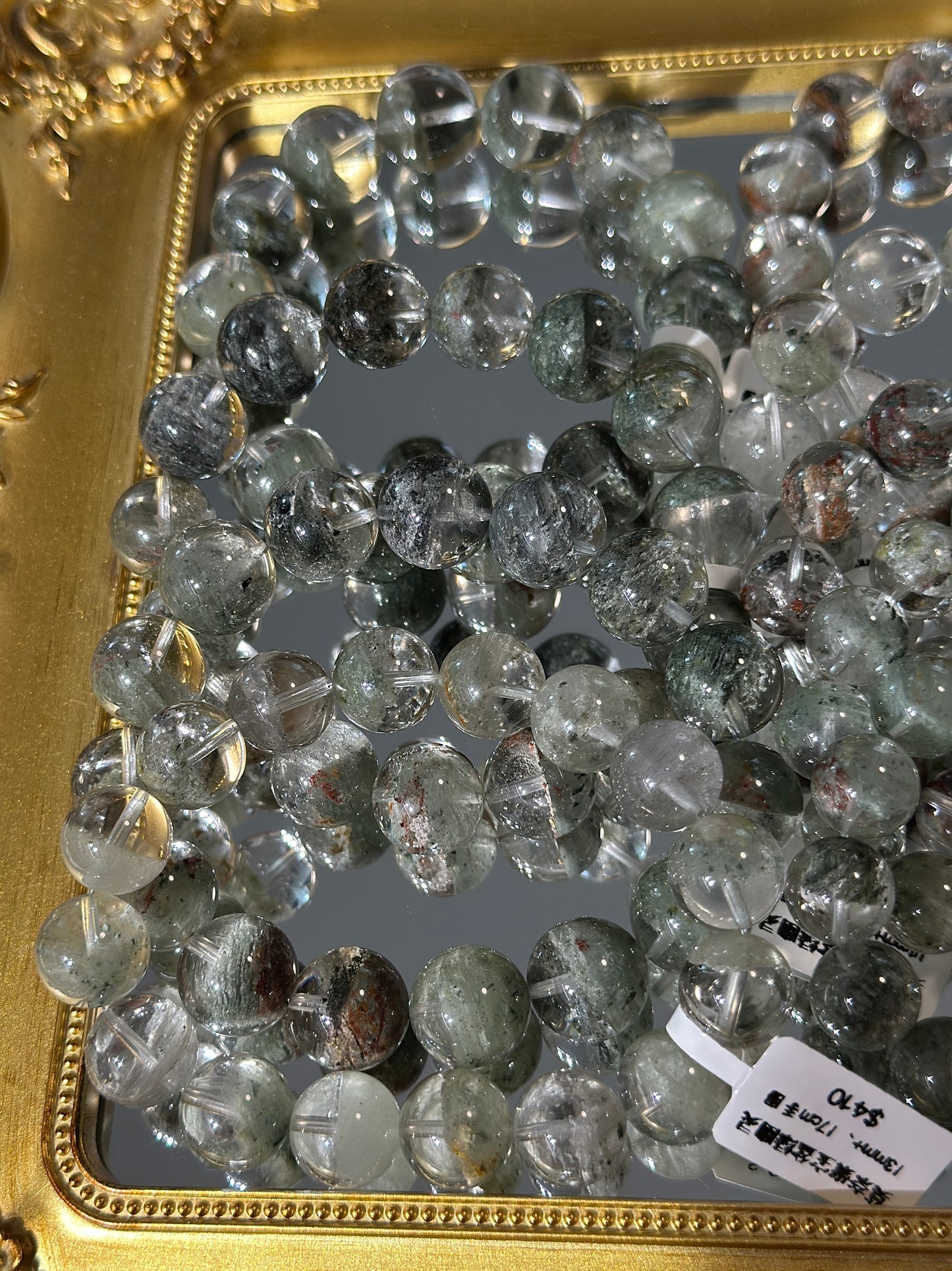 Monet Cornucopia Green Phantom Crystal