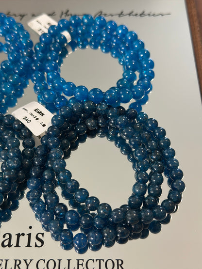 Blue phosphorus glow multiple circles