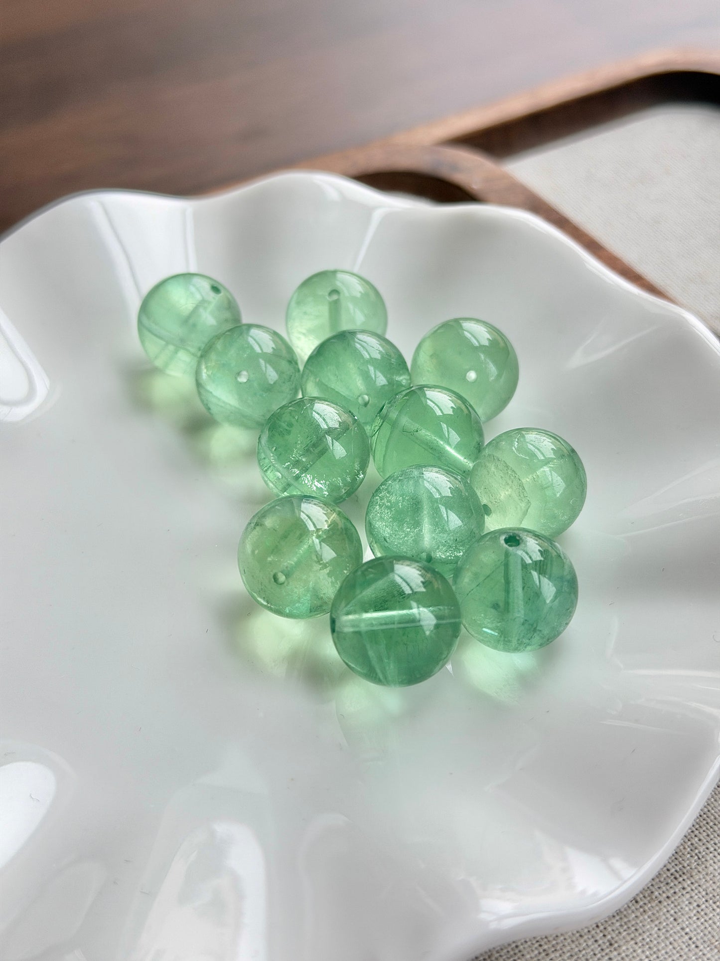 绿萤石单珠 14mm+