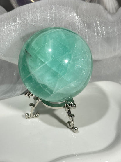 Green Fluorite Crystal Ball
