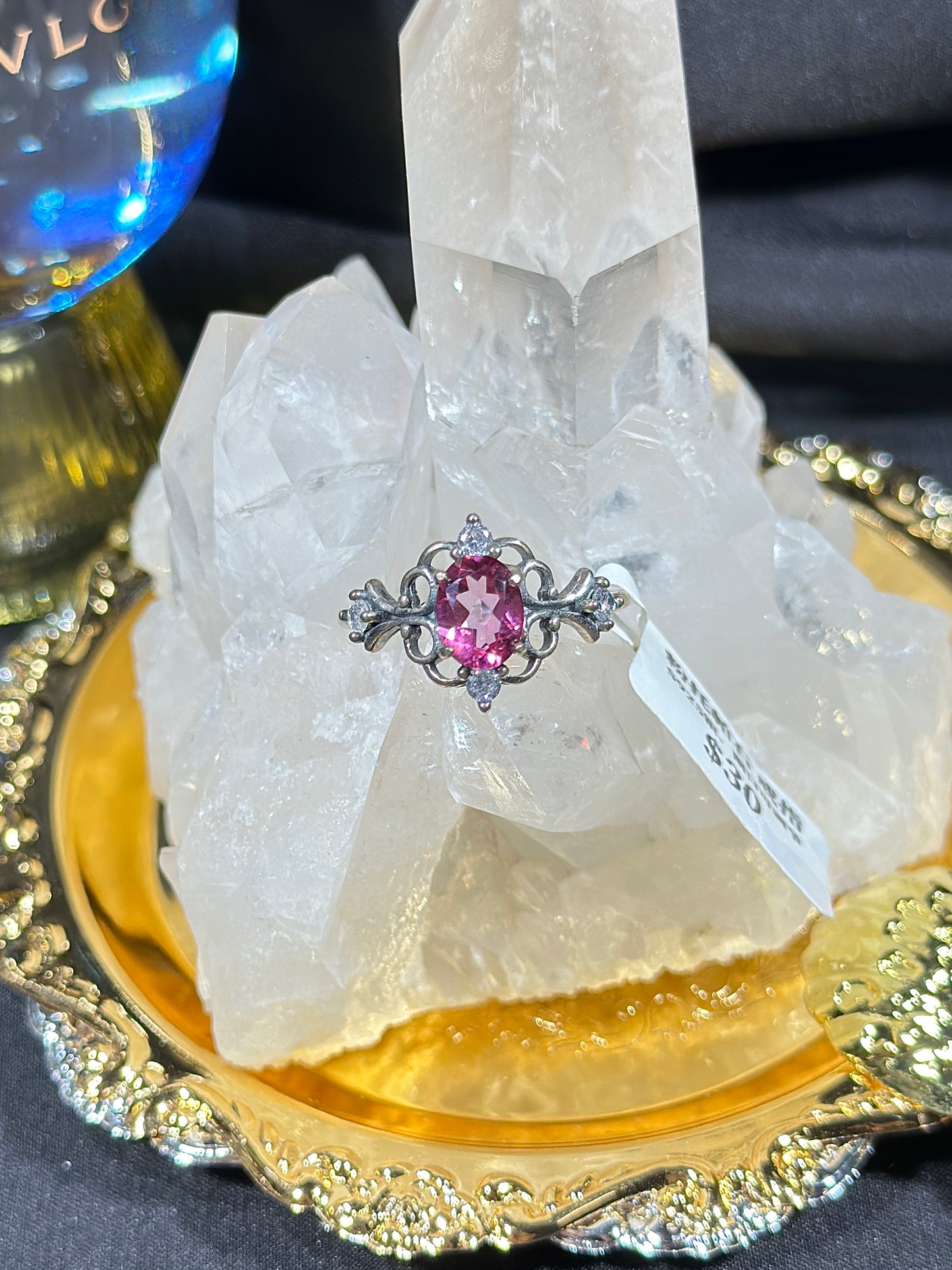 Pink Topaz S925 Silver Ring