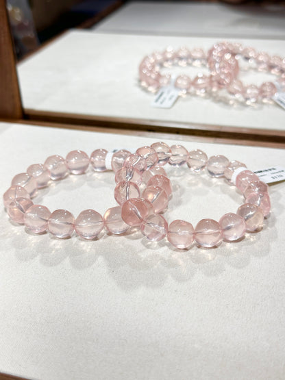 Ice orange pink crystal pineapple beads