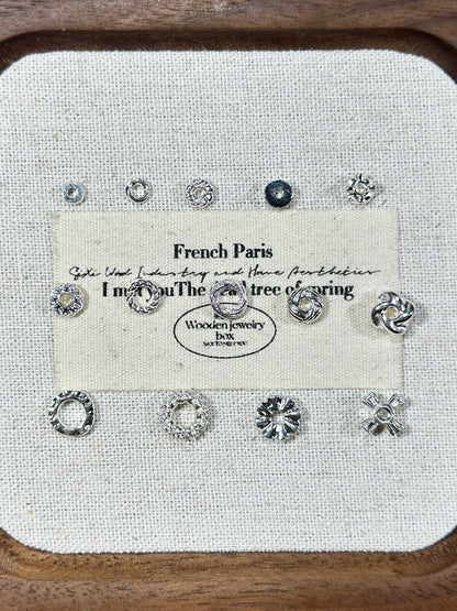 Bright silver spacer accessories