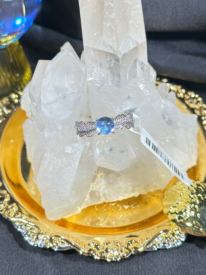 Aquamarine S925 silver ring-2