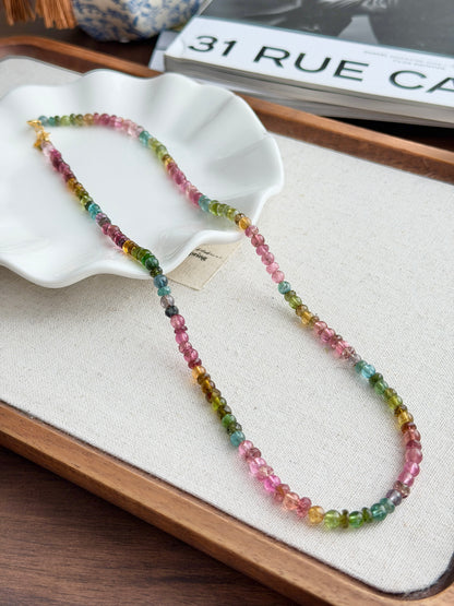 彩虹碧玺多圈长链