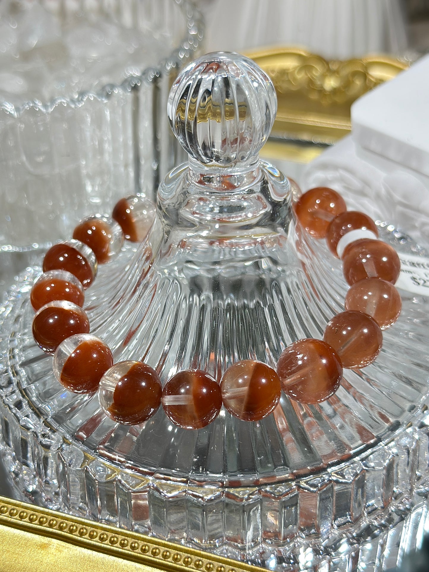 Cornucopia Red Rabbit Fur Crystal