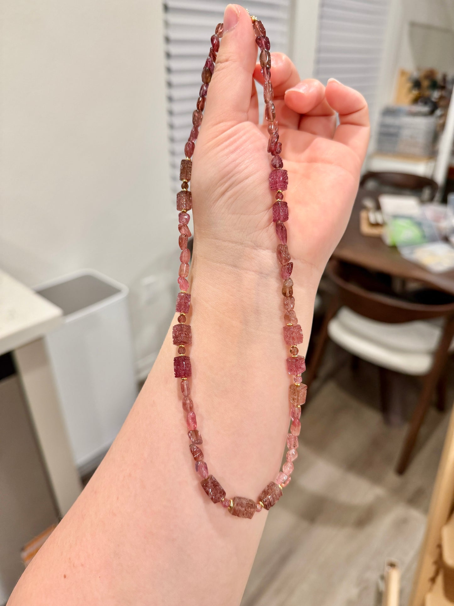 设计款 | 粉碧玺长链