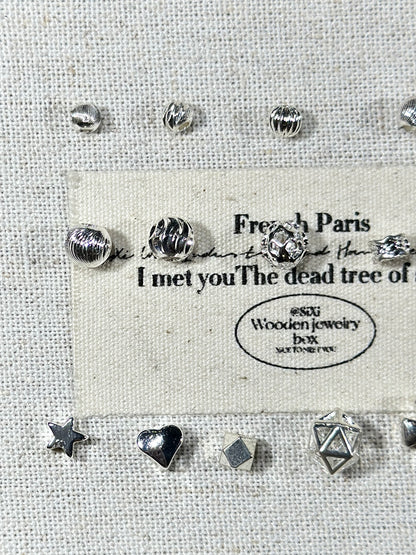 Bright silver spacer beads