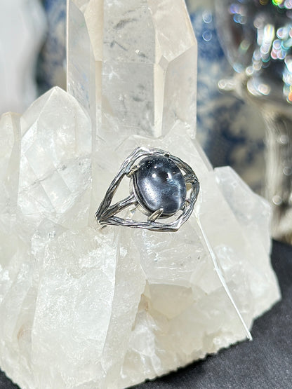 蓝金沙S925银戒指