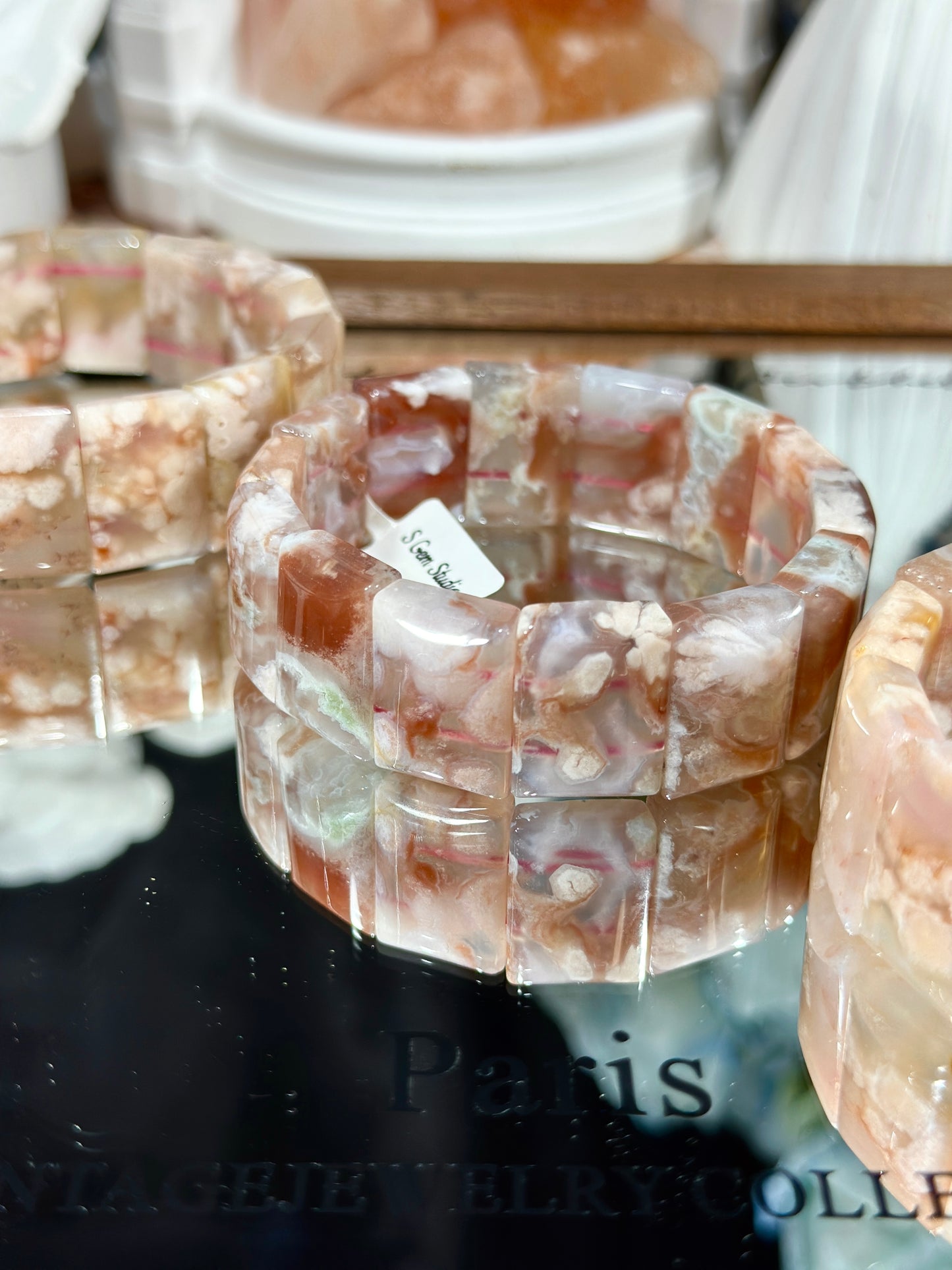 Sakura Agate Hand Card