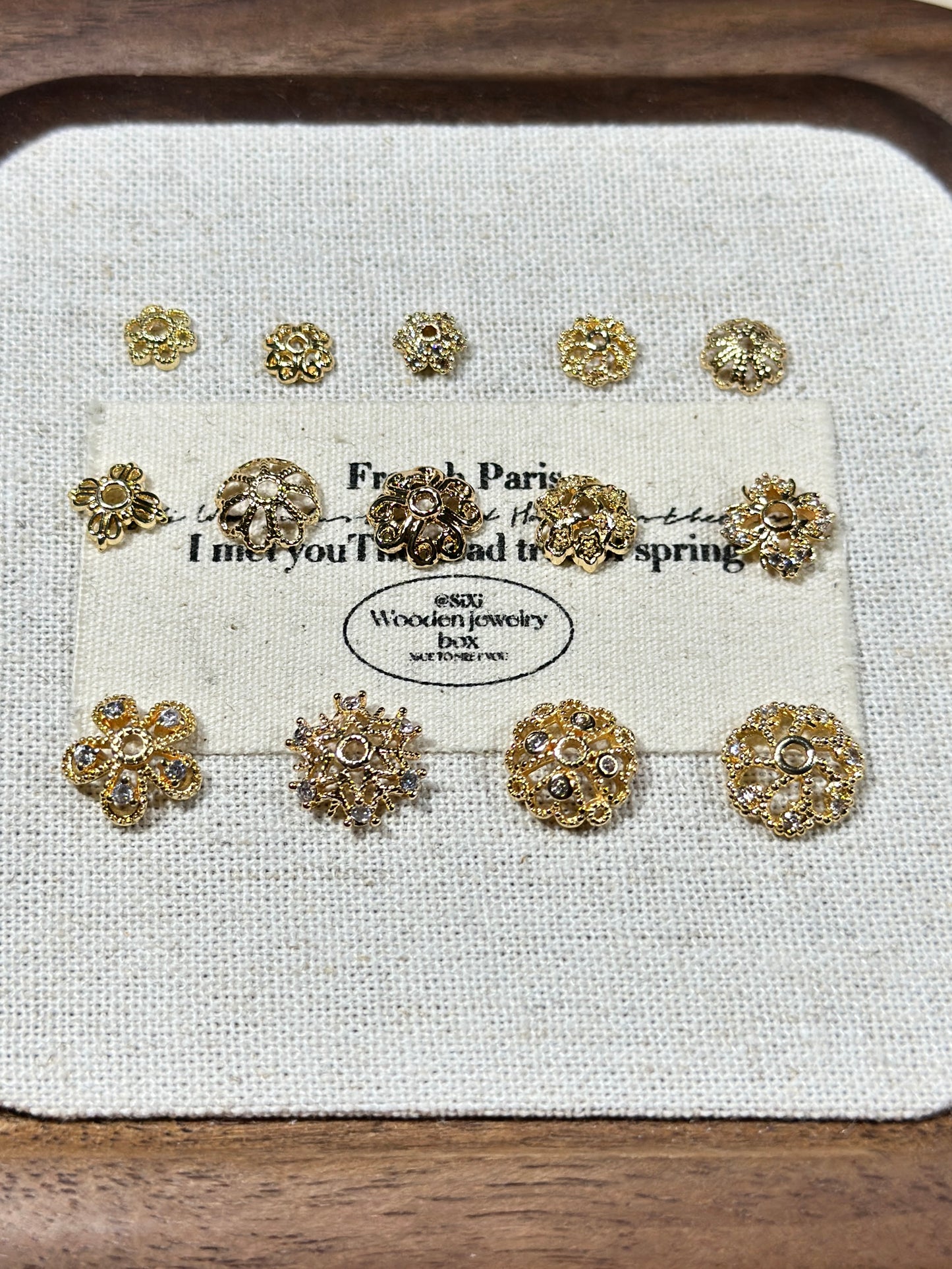 Light gold torus spacer accessories