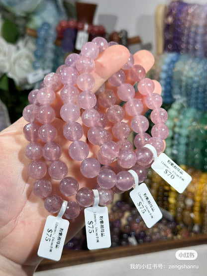 Purple pink emerald crystal