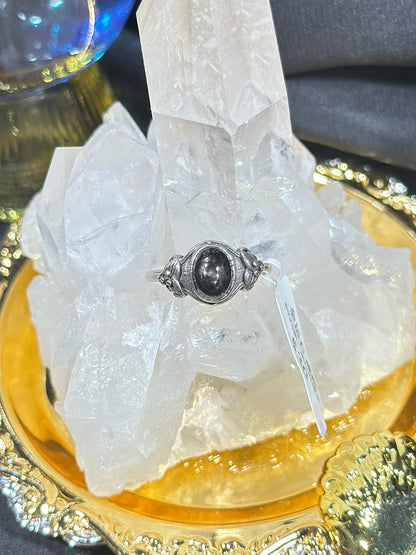 Gold Luck Stone S925 Silver Ring-1