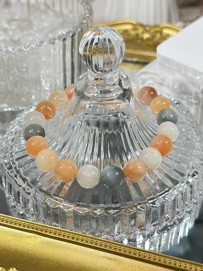 Blue rabbit hair crystal