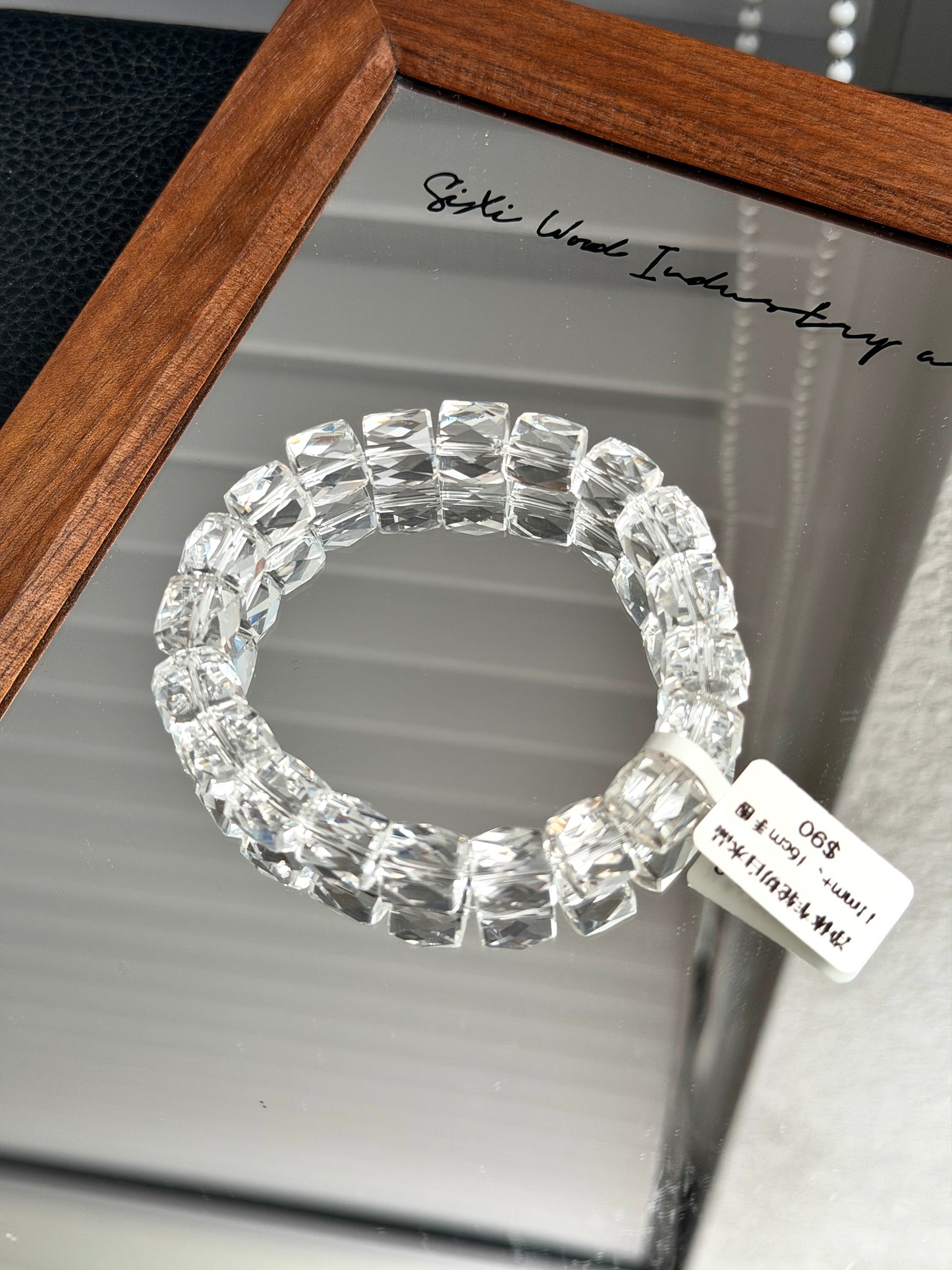 净体车轮切白水晶