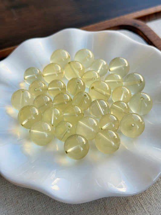 Glutinous Lemon Yellow Single Bead