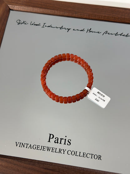 South Red Agate Straight Cut