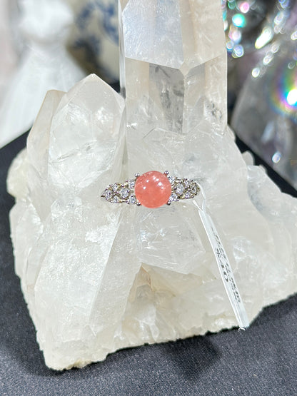 红纹石S925银戒指