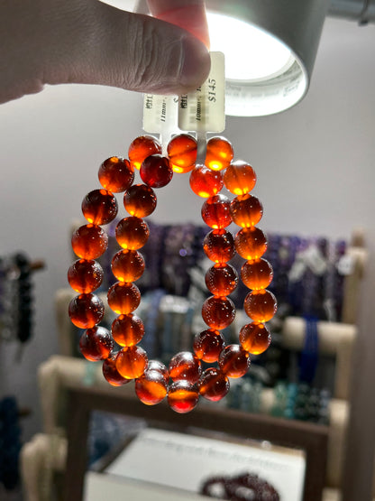 Orange-red garnet
