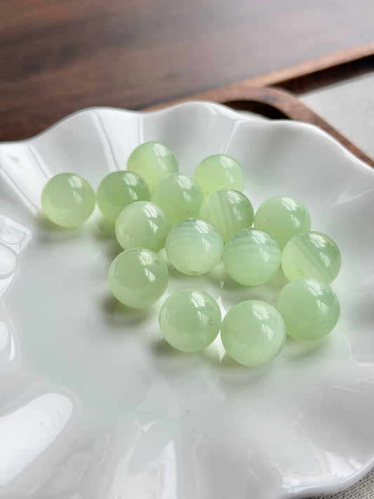 薄荷绿纹石单珠 14mm+