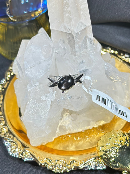 Gold Luck Stone S925 Silver Ring-2