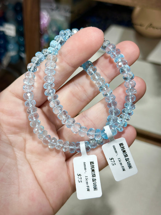 Blue Topaz Abacus Cut