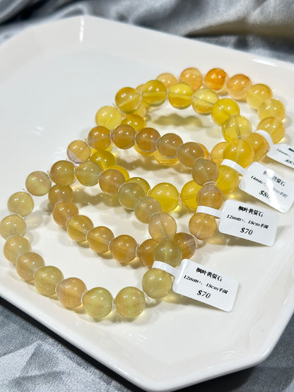 Maple Leaf Yellow Fluorite Crystal