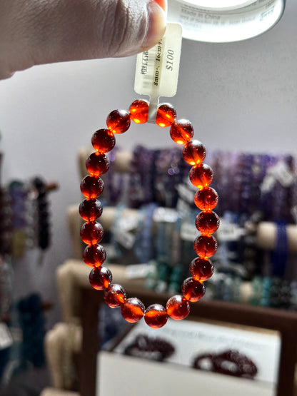 Orange-red garnet