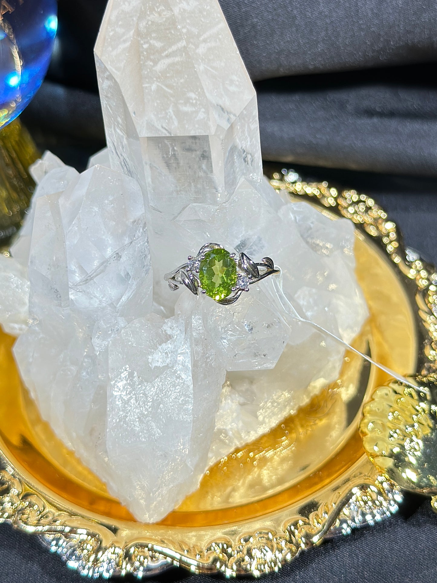 Peridot S925 silver ring-1
