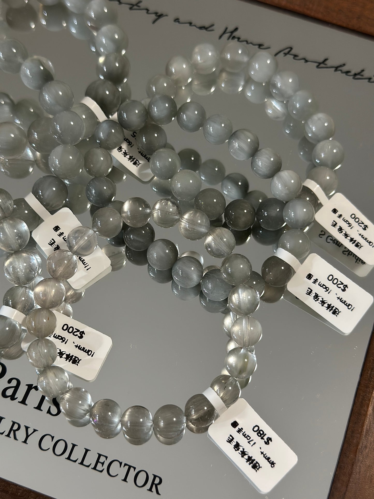 透体灰兔毛水晶