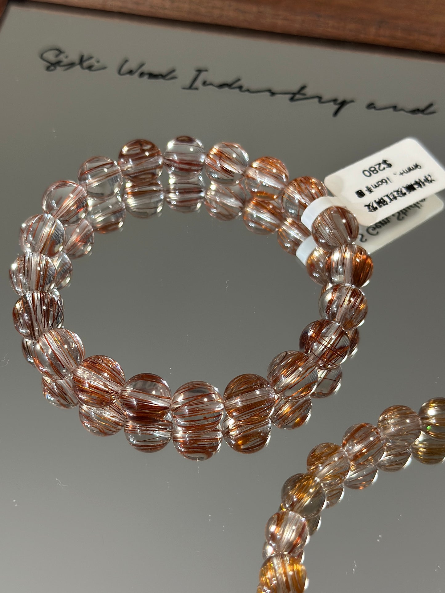 Clean body smooth hair red copper crystal