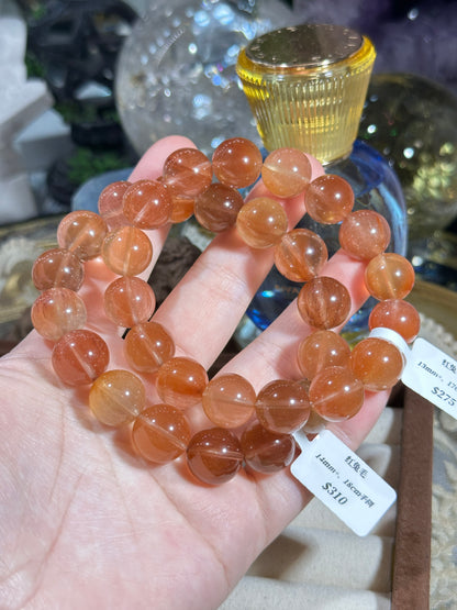 Red rabbit fur crystal