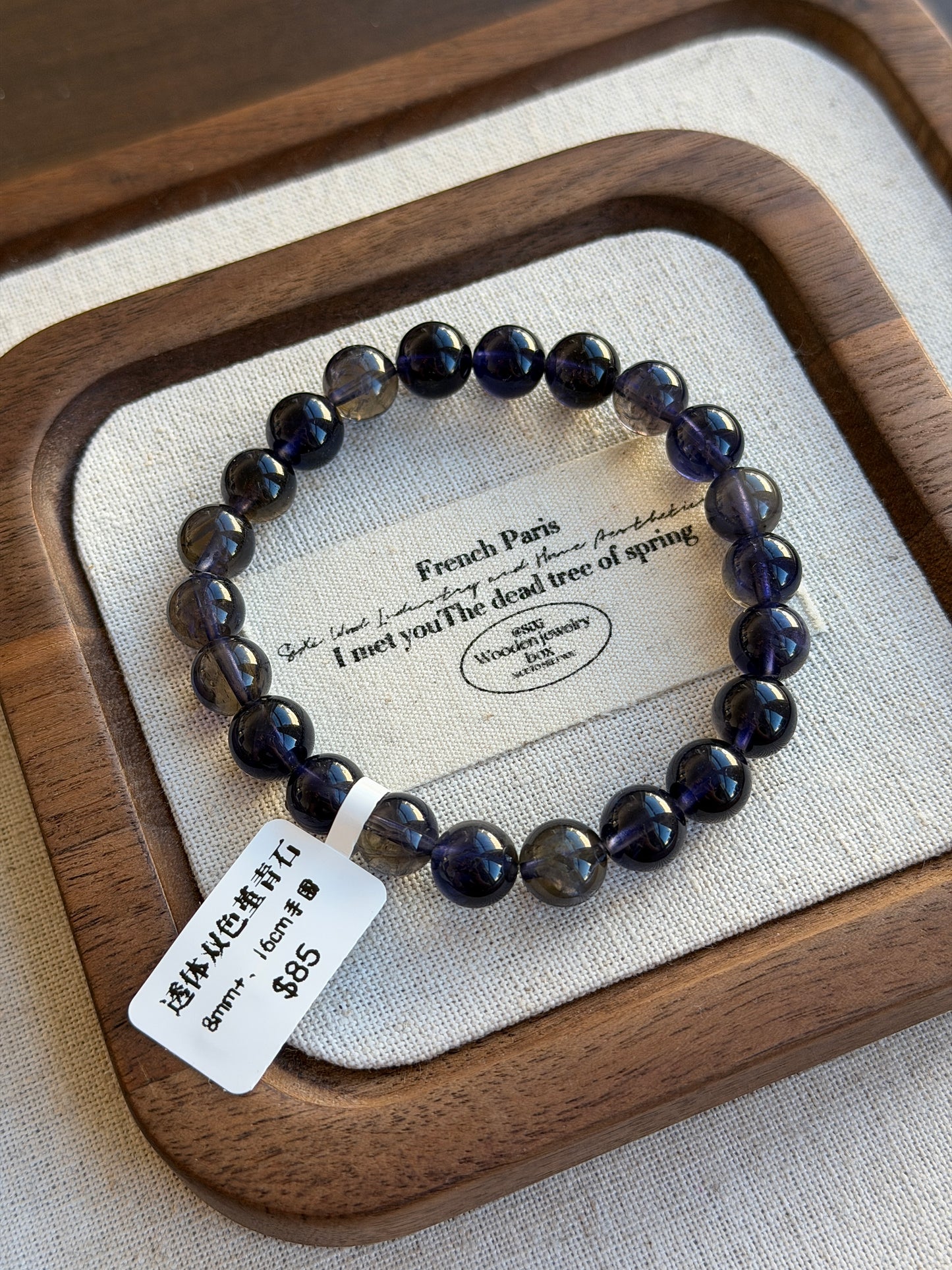 Transparent two-color cordierite