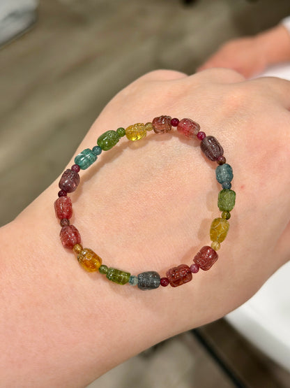 Color Coded Tourmaline Pixiu