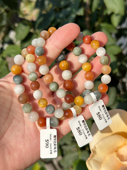 Candy-colored rabbit fur crystal