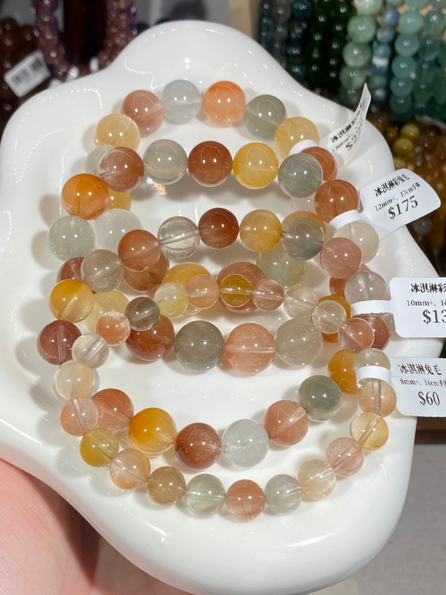 Ice cream colored rabbit fur