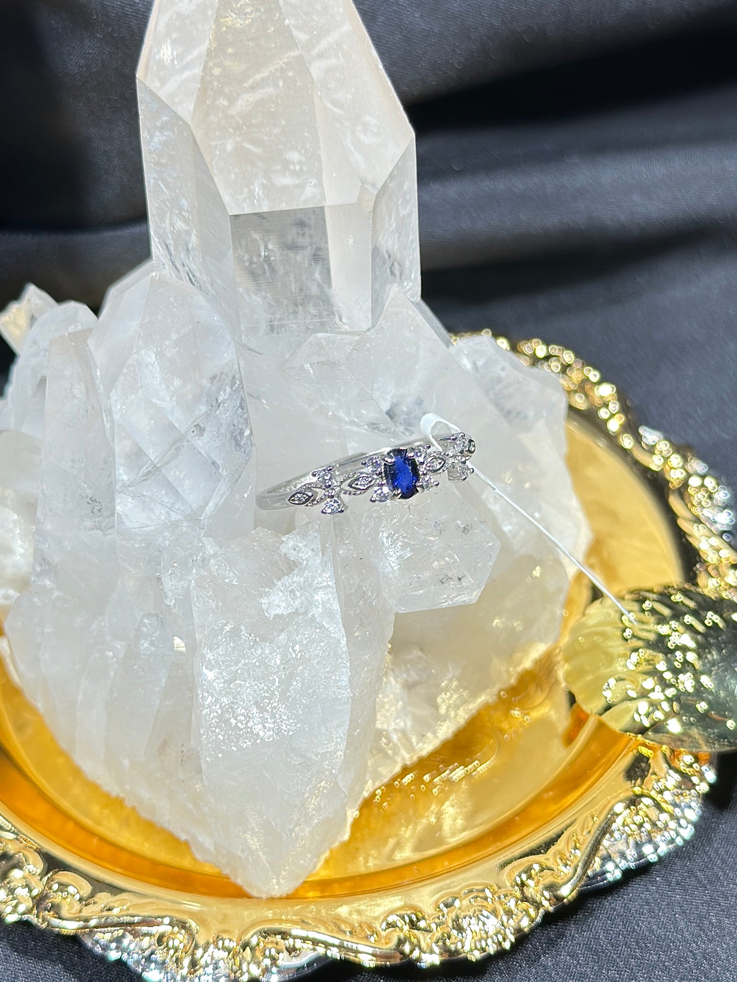 Sapphire S925 silver ring-1