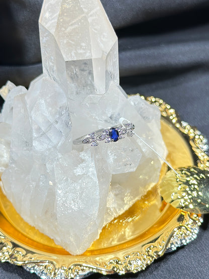 Sapphire S925 silver ring-1