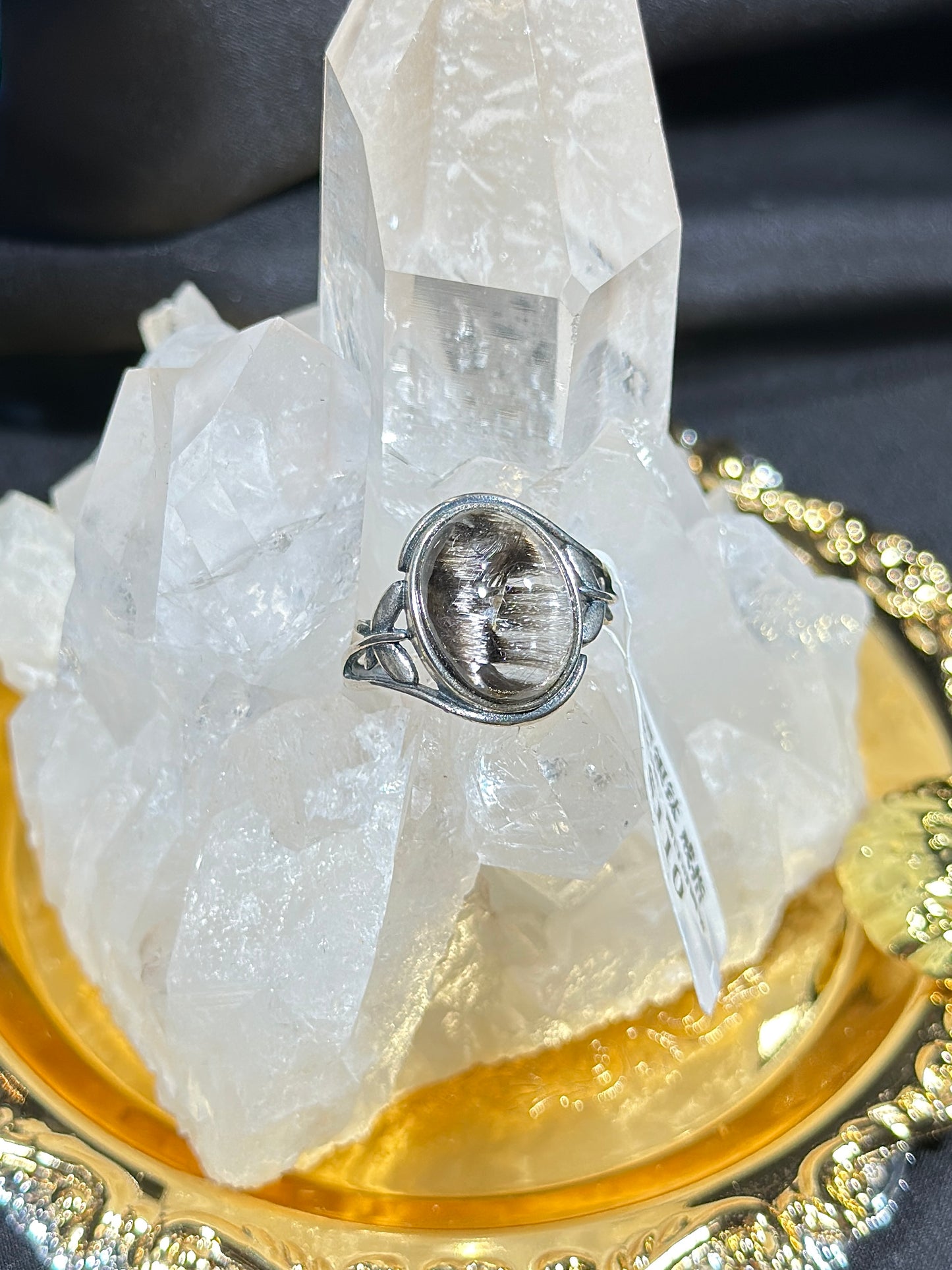 黑银钛S925银戒指