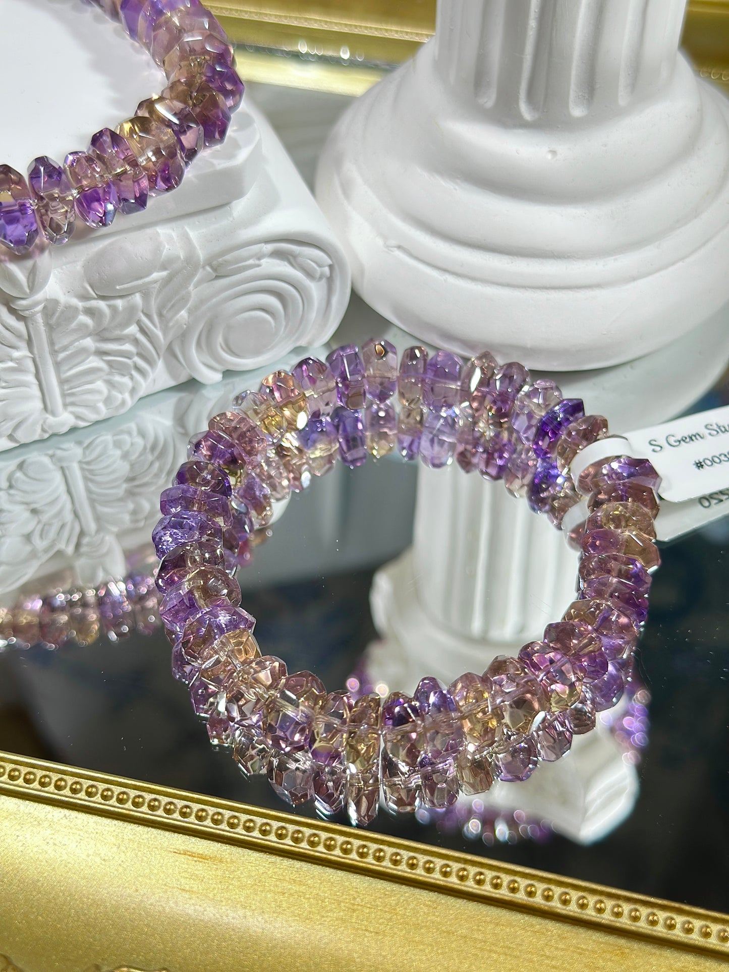 Ametrine diamond cut