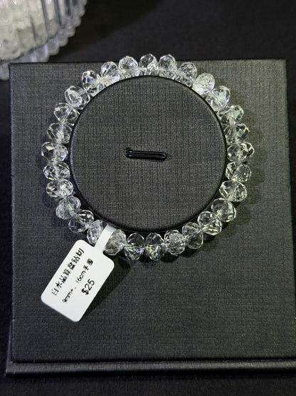 白水晶算盘钻切