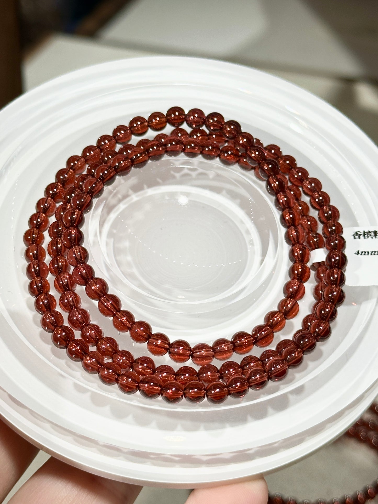 Champagne pink garnet