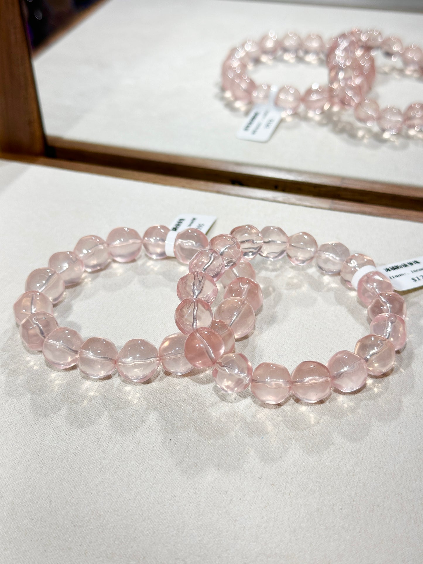 Ice orange pink crystal pineapple beads