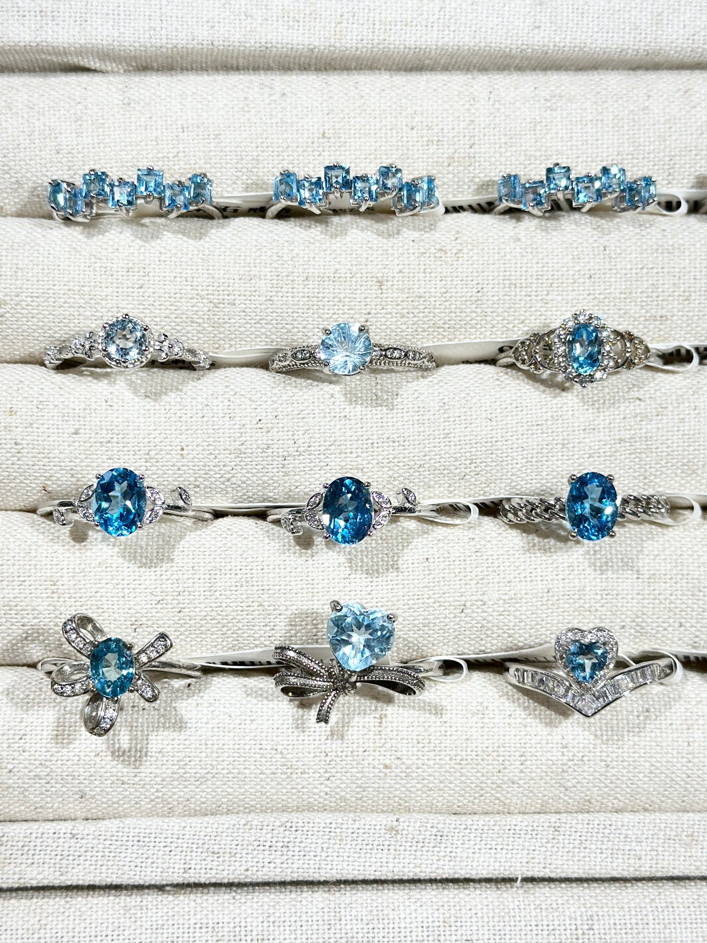 蓝托帕石戒指 S925银