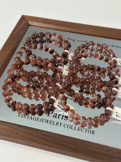 Pink rabbit hair crystal