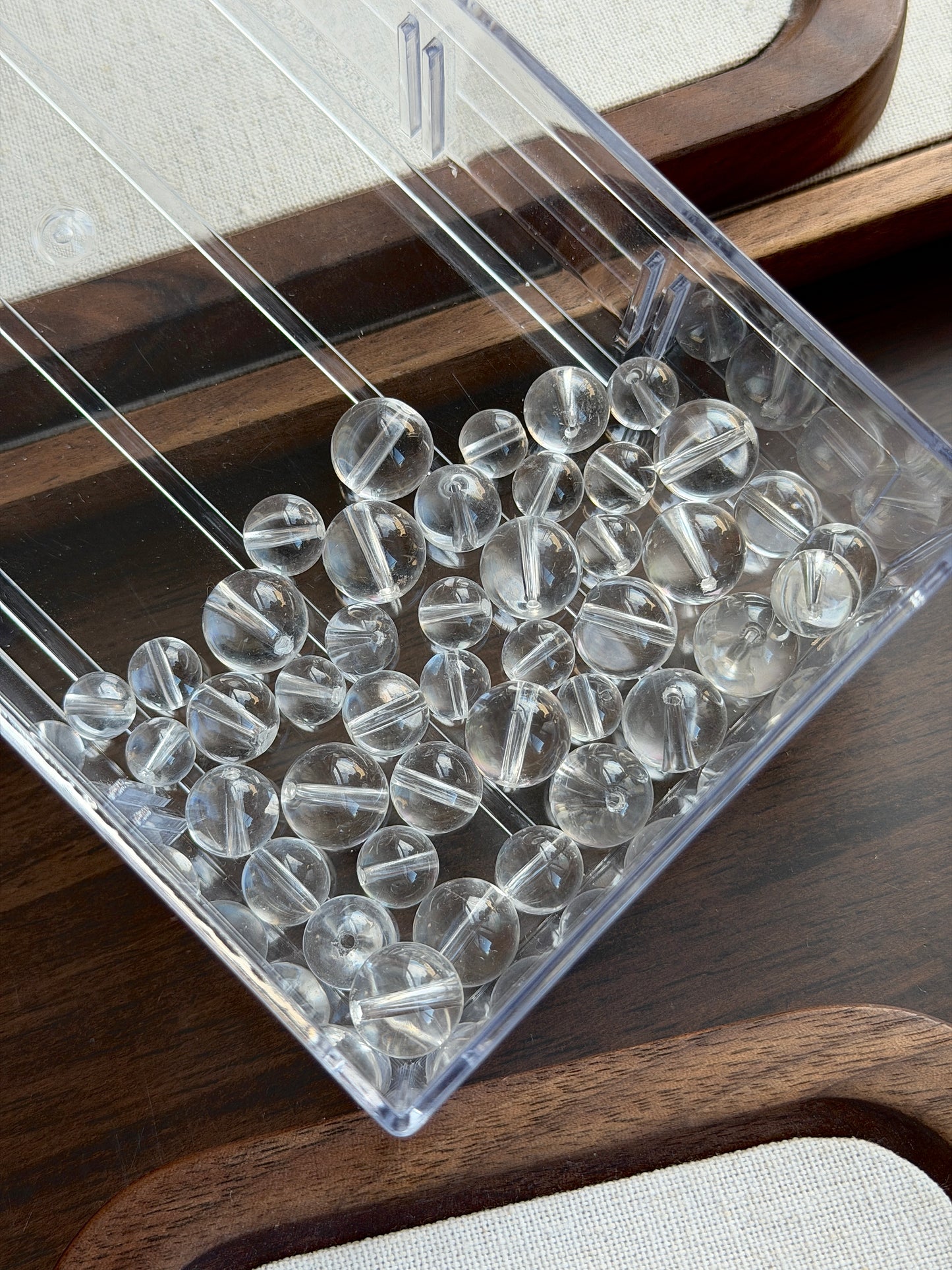 净体白水晶单珠