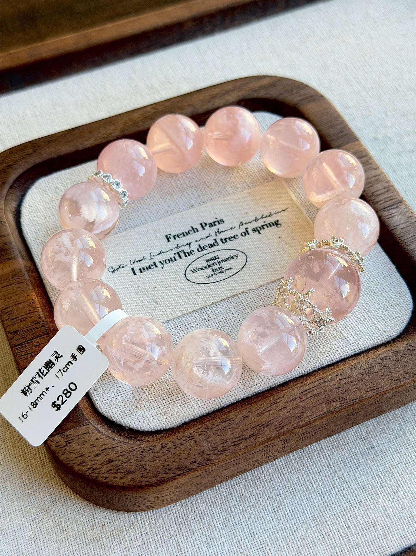 Pink Snowflake Ghost Crystal