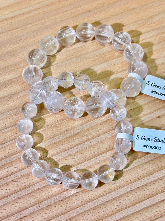 Cat's Eye Brushed White Topaz