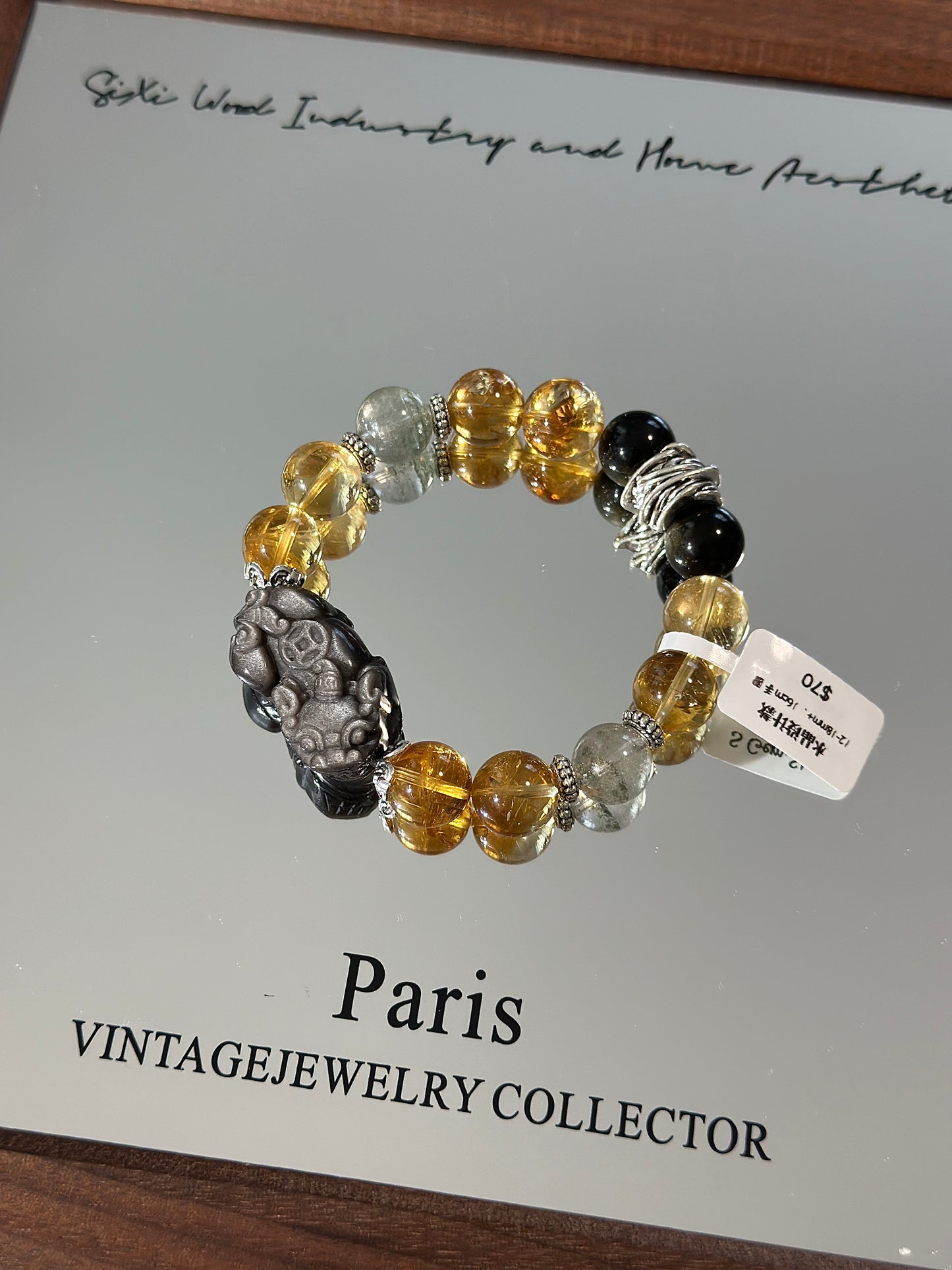 Designer | Citrine, Silver, and Obsidian Pixiu